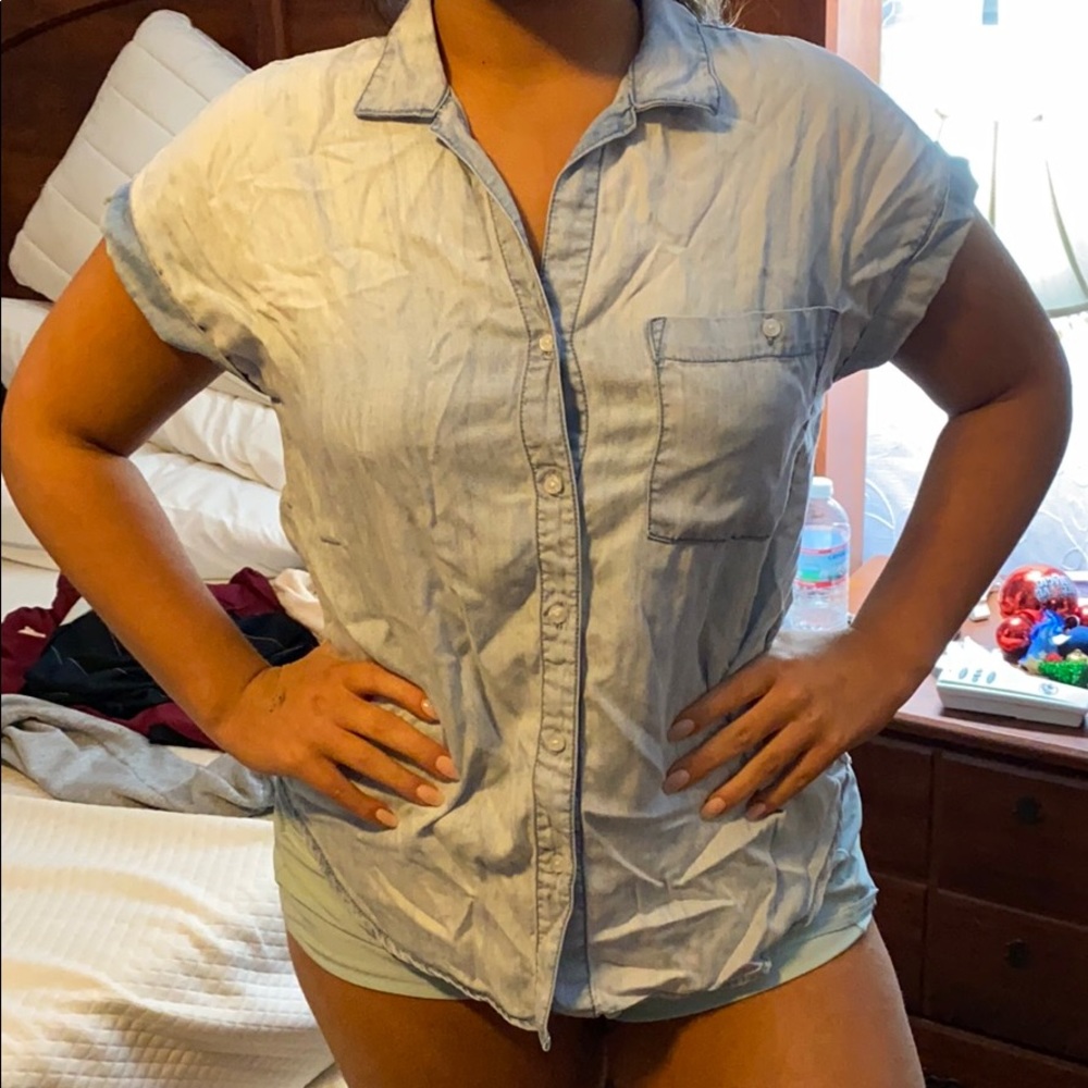 button up denim shirt